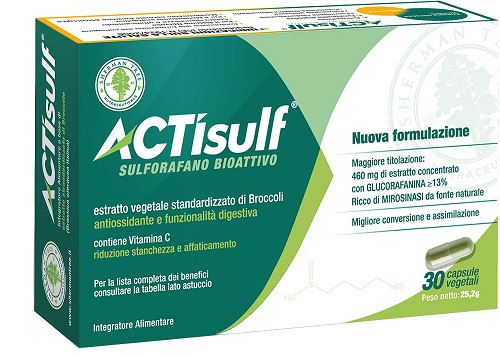 ACTISULF SULFORAFANO 30 CAPSULE VEGETALI - Farmacia Del Monaco