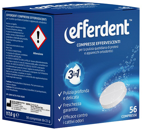 EFFERDENT 56 COMPRESSE EFFERVESCENTI - Farmacia Del Monaco