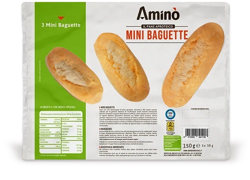 AMINO' MINI BAGUETTE 3 PEZZI DA 50 G - Farmacia Del Monaco