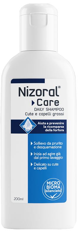 NIZORAL CARE DAILY SHAMPOO CUTE & CAPELLI GRASSI 200 ML - Farmacia Del Monaco