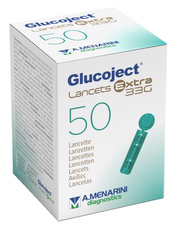 LANCETTA PUNGIDITO GLUCOJECT EXTRA GAUGE 33 50 PEZZI - Farmacia Del Monaco