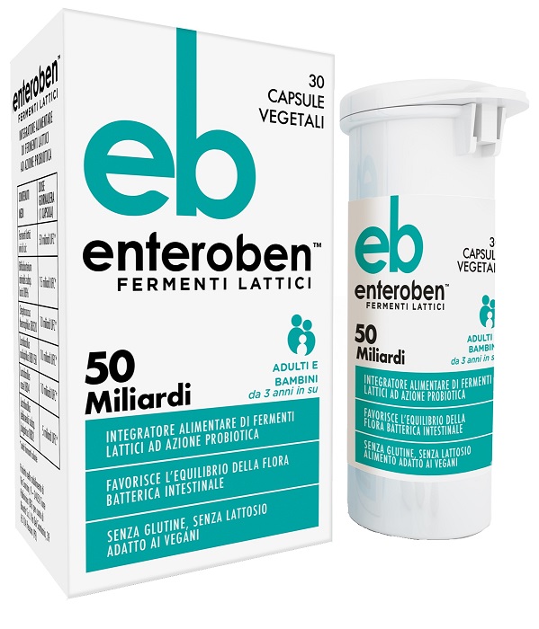 ENTEROBEN 50MLD 30 CAPSULE VEGETALI - Farmacia Del Monaco