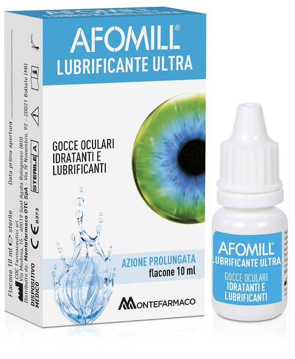 AFOMILL LUBRIFICANTE ULTRA GOCCE OCULARI 10 ML - Farmacia Del Monaco