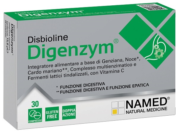 DISBIOLINE DIGENZYM AB 30 COMPRESSE - Farmacia Del Monaco
