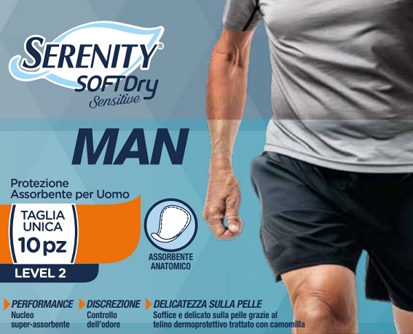 PANNOLINO SERENITY MAN SENSITIVE LEVEL 2 10 PEZZI - Farmacia Del Monaco