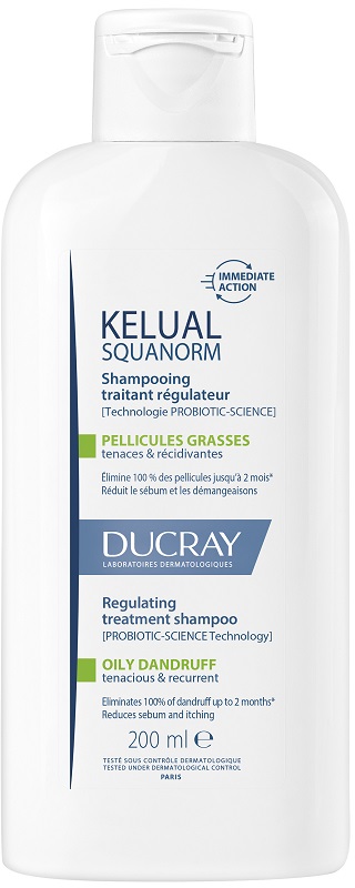 KELUAL SQUANORM SHAMPOO ANTI FORFORA GRASSA 200 ML - Farmacia Del Monaco