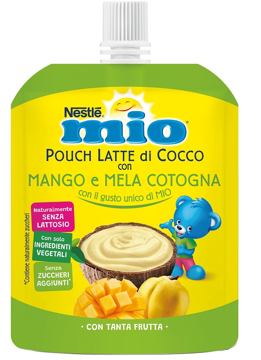 MIO POUCH LATTE DI COCCO CON MANGO E MELA COTOGNA 90 G - Farmacia Del Monaco