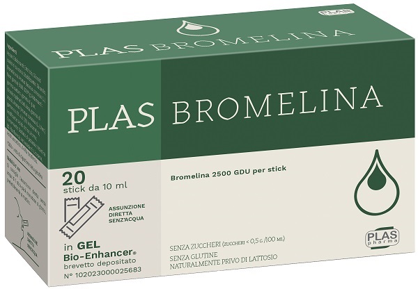 PLAS BROMELINA 20 STICK PACK - Farmacia Del Monaco
