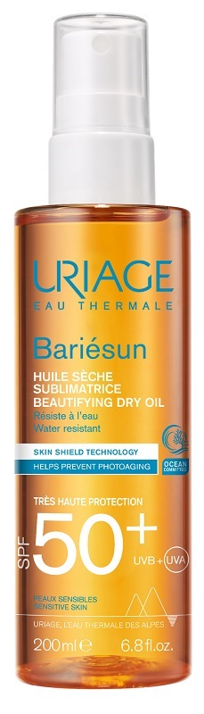URIAGE EAU THERMALE BARIESUN SPF50+ OLIO SECCO ILLUMINANTE 200 ML - Farmacia Del Monaco
