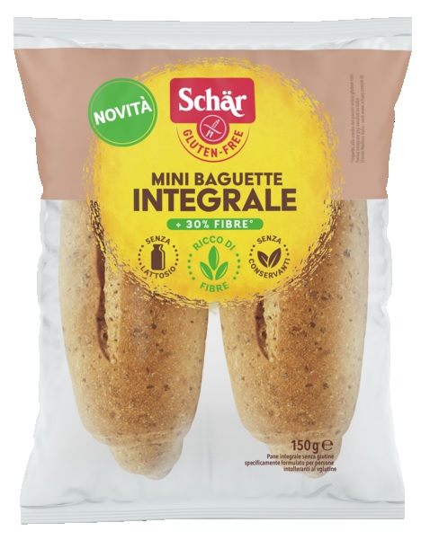 SCHAR MINI BAGUETTE INTEGRALE 4 PEZZI X 37,5 G - Farmacia Del Monaco