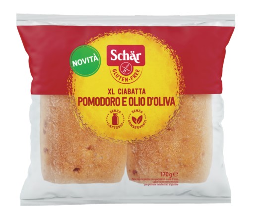 SCHAR XL CIABATTA POMODORI E OLIO D'OLIVA 2 PEZZI X 85 G - Farmacia Del Monaco