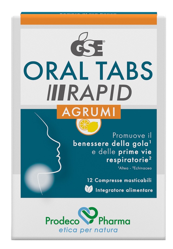 GSE ORAL TABS RAPID AGRUMI 12 COMPRESSE MASTICABILI - Farmacia Del Monaco