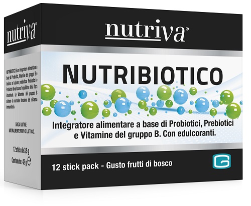 NUTRIVA NUTRIBIOTICO 12 STICK PACK - Farmacia Del Monaco