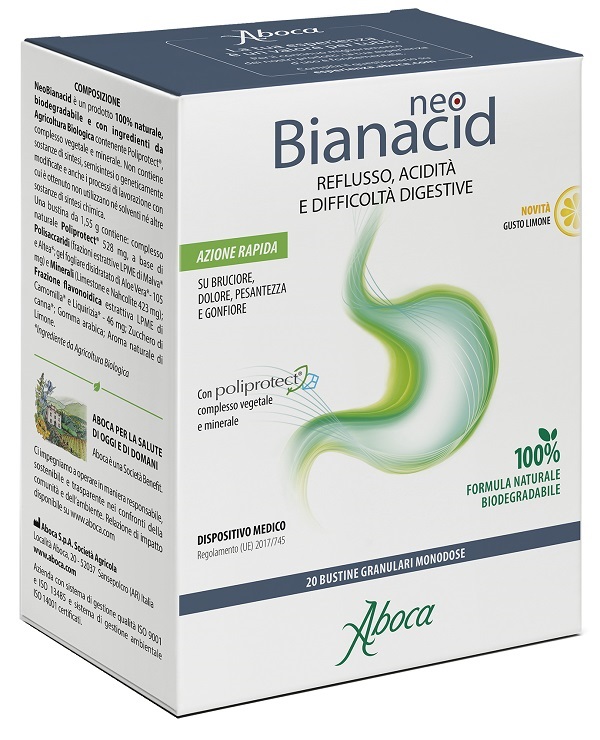 NEOBIANACID 20 BUSTINE LIMONE - Farmacia Del Monaco