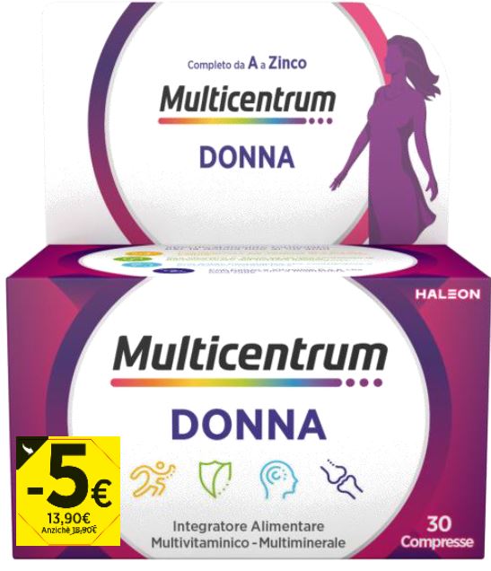 MULTICENTRUM DONNA 30 COMPRESSE PROMO 2026 - Farmacia Del Monaco