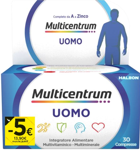 MULTICENTRUM U 30 COMPRESSE PROMO 2026 - Farmacia Del Monaco